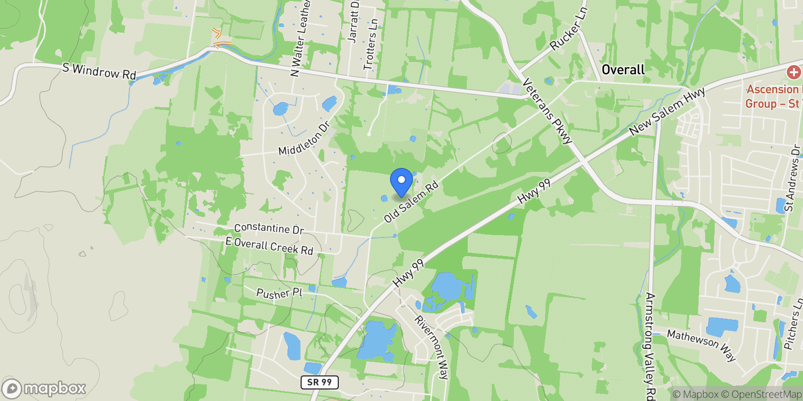 Map showing 5124 Old Salem Rd, Rockvale, TN, 37153, USA, Rockvale, Tennessee, United States.