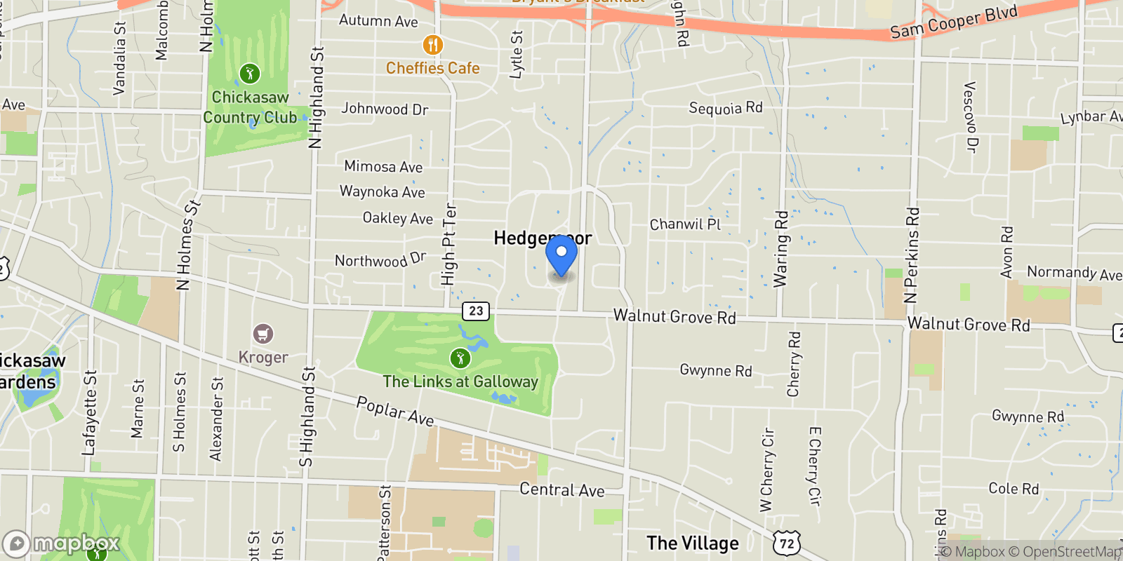 Map showing 55 ST ANDREWS FWY, Memphis, TN, 38111, USA, Memphis, Tennessee, United States.