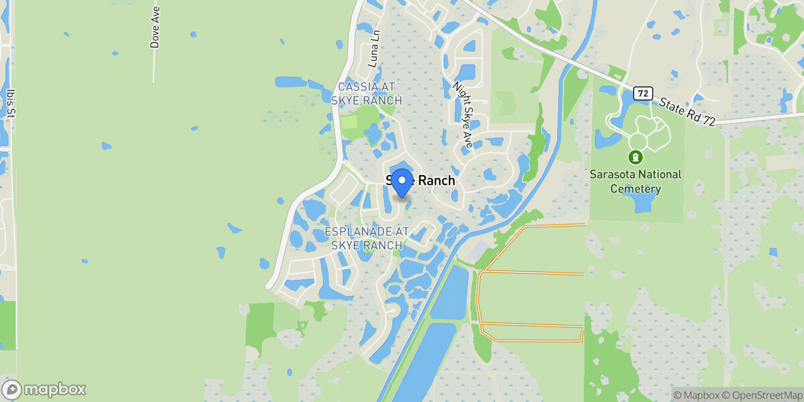 Map showing 10215 MILKY WAY CIRCLE, SARASOTA, FL, 34241, USA, Sarasota, Florida, United States.