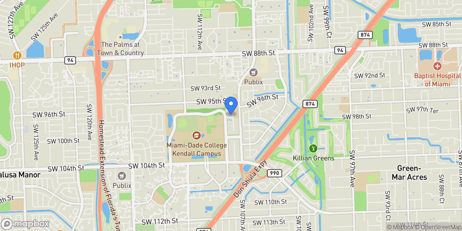 Map showing 10733 SW 97th terrace, Miami, FL, 33176, USA, Miami, Florida, United States.