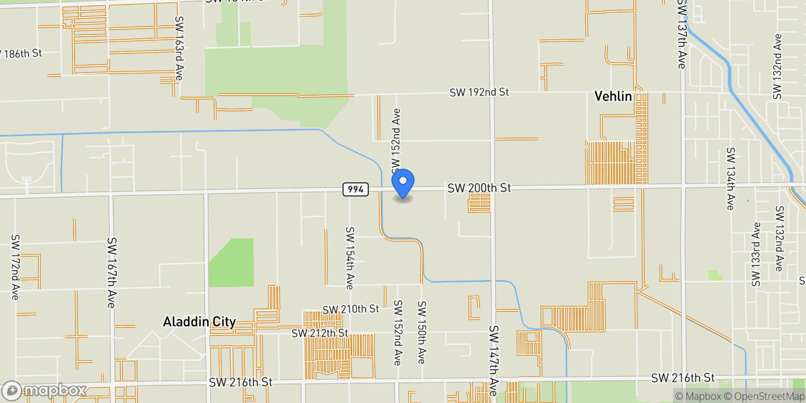 Map showing 15100 SW 200th St, Miami, FL, 33187, USA, Miami, Florida, United States.