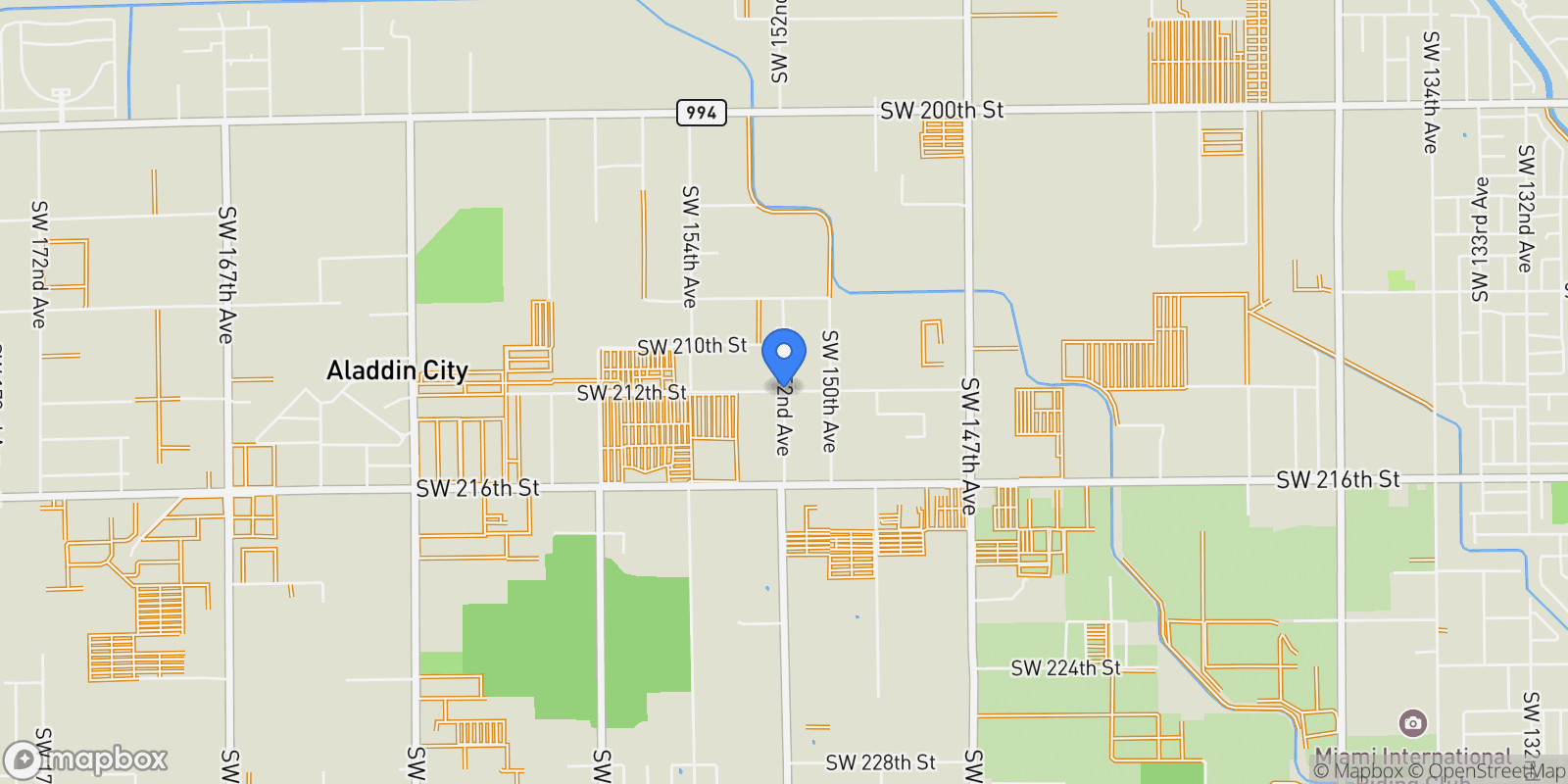 Map showing 202XX sw 152 ave, Miami, FL, 33187, USA, Miami, Florida, United States.