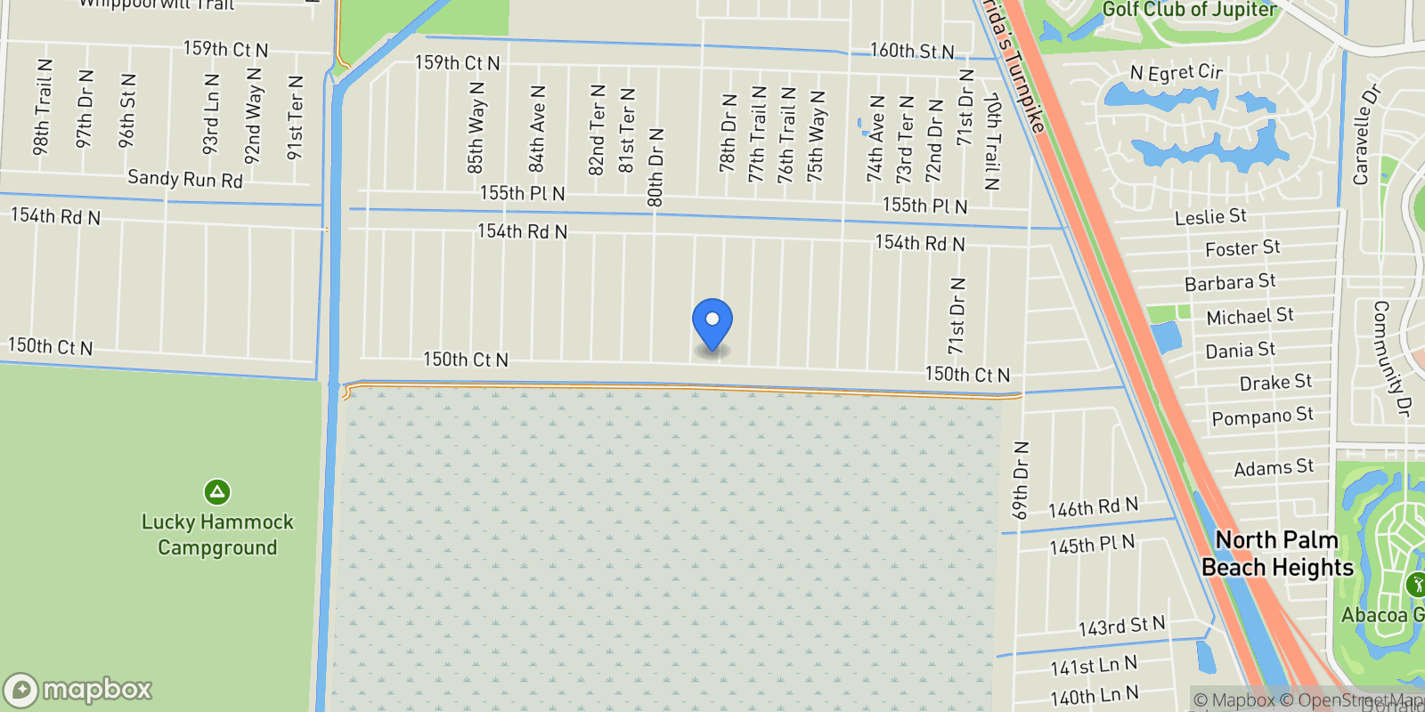 Map showing 7887 150th Court N, Palm Beach Gardens, FL, 33418, USA, Palm Beach Gardens, Florida, United States.
