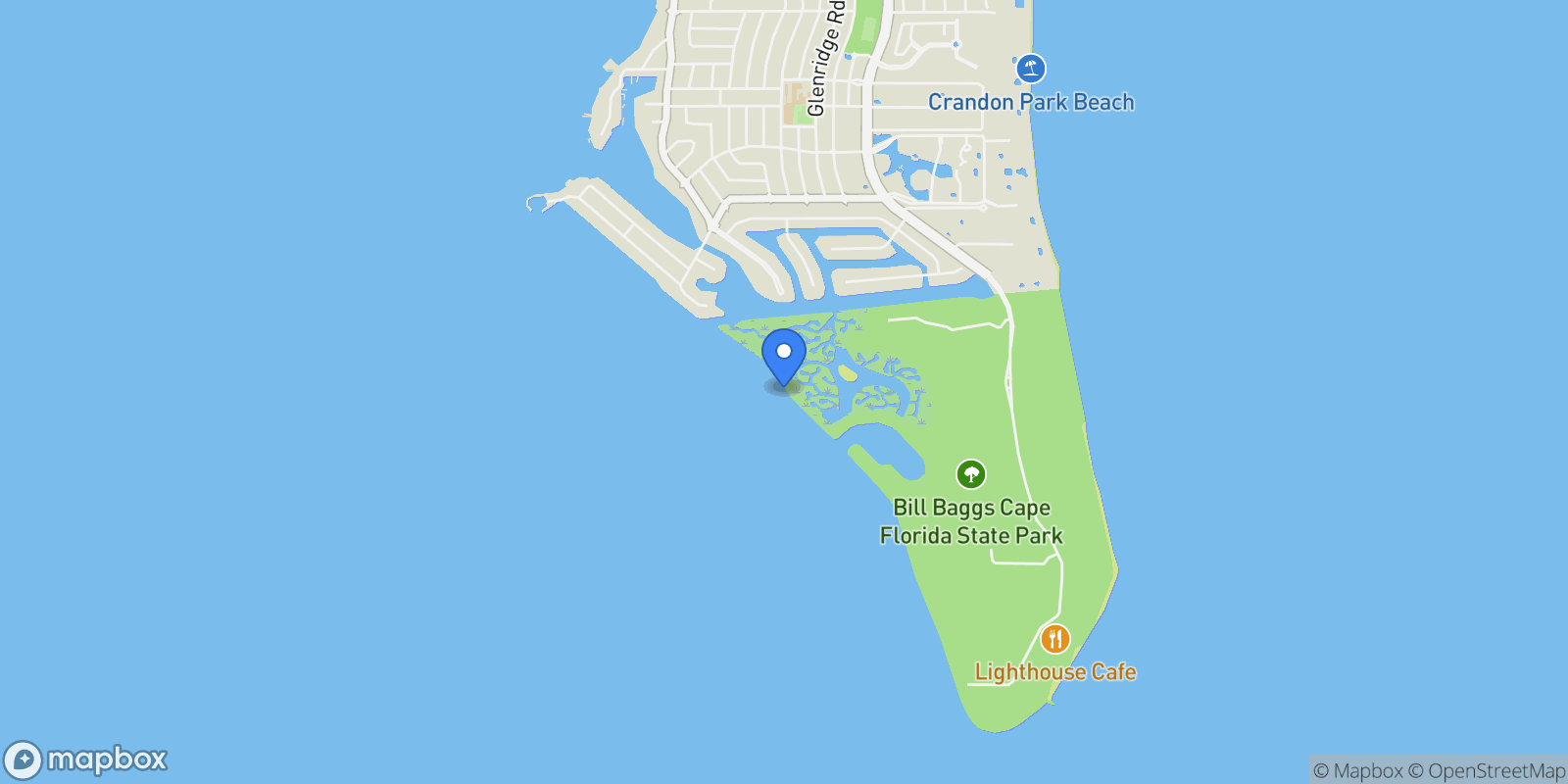 Map showing 1111 Crandon Blvd A404, Key Biscayne, FL, 33149, USA, Key Biscayne, Florida, United States.