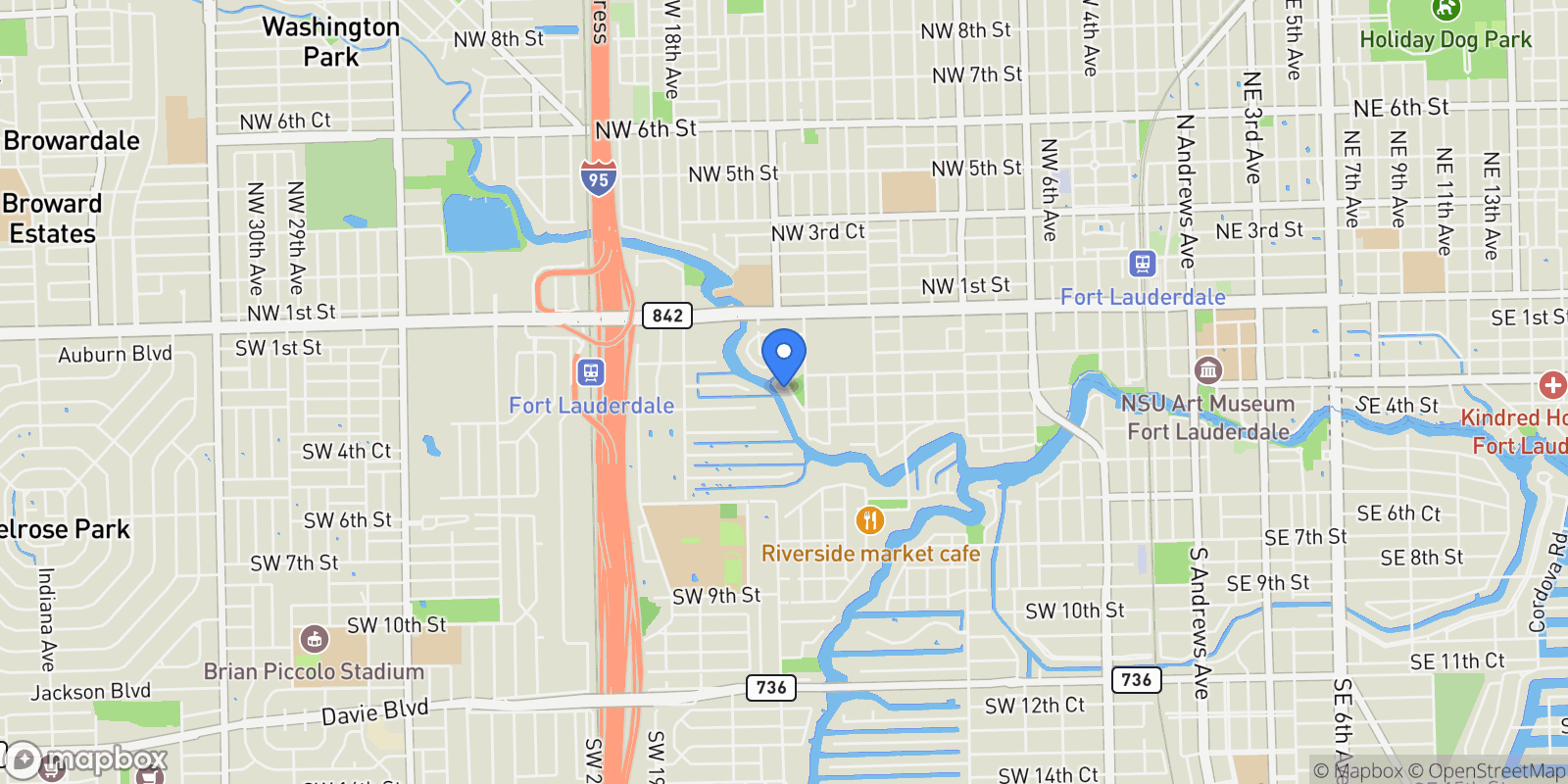 Map showing 301-311 SW 14 Way, Fort Lauderdale, FL, 33312, USA, Fort Lauderdale, Florida, United States.