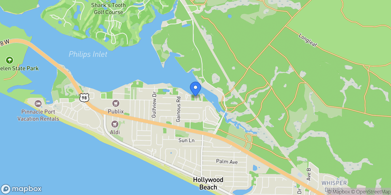 Map showing 21926 Lakeview Drive, Panama City Beach, FL 32413, Rosemary Beach, Florida, United States.