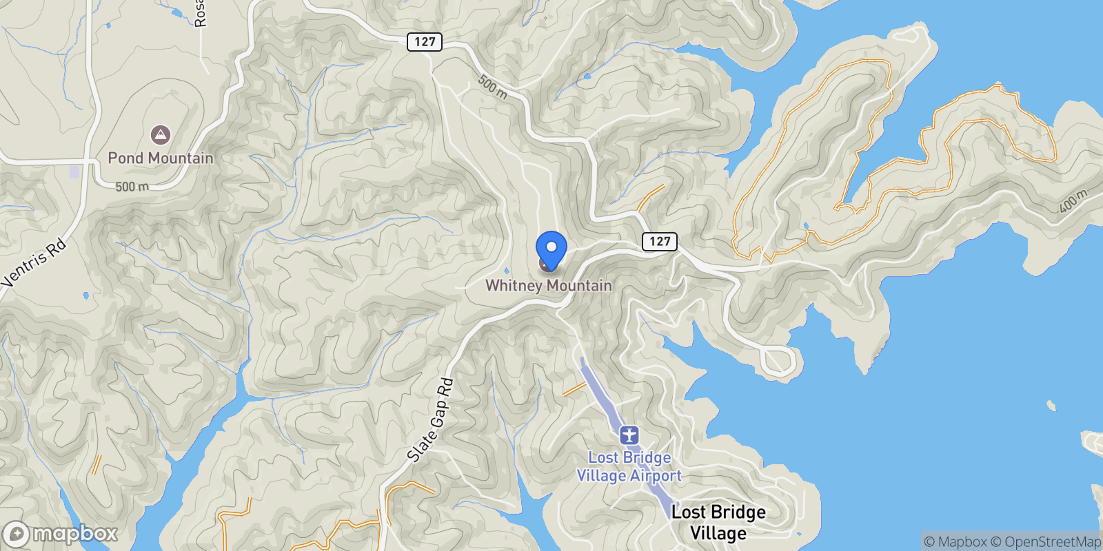 Map showing 12483 Lodge Drive, Garfield, AR 72732, Garfield, Arkansas, United States.