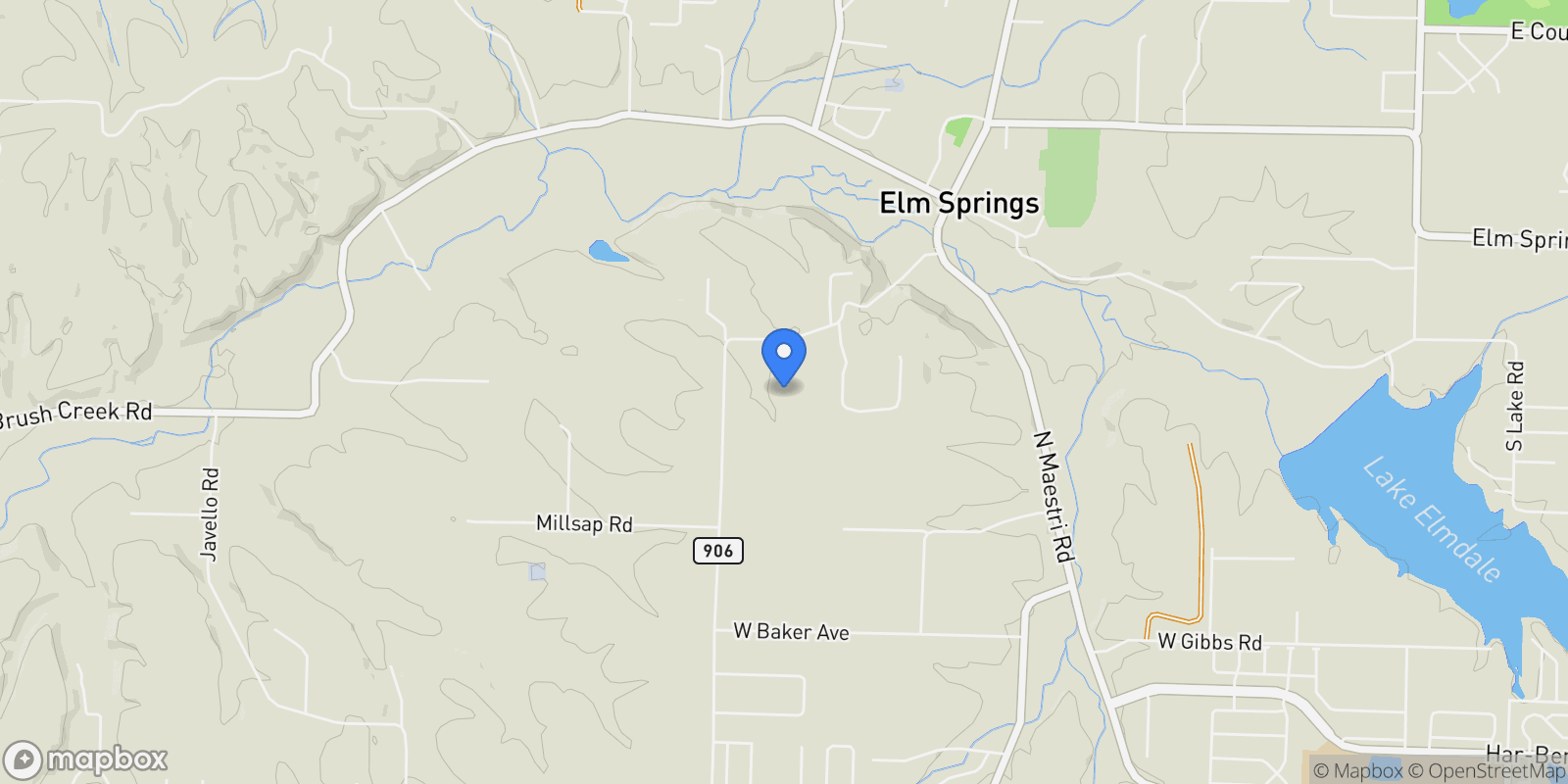 Map showing 1940 Ardemagni Road, Tontitown, AR 72762, Tontitown, Arkansas, United States.