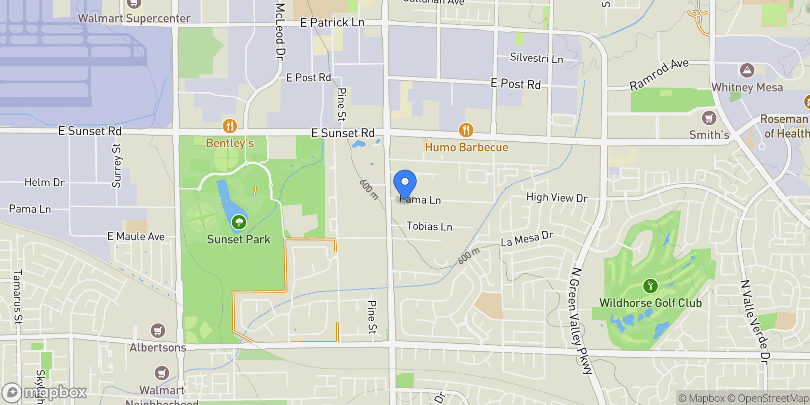 Map showing 3465 Pama Ln, Las Vegas, NV 89120, Las Vegas, Nevada, United States.