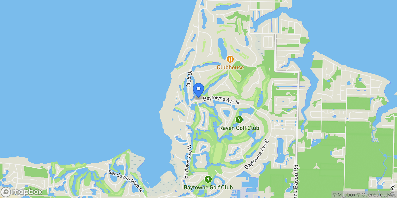 Map showing Miramar Beach, Florida, United States.