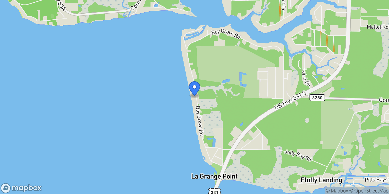 Map showing Freeport, Florida, United States.