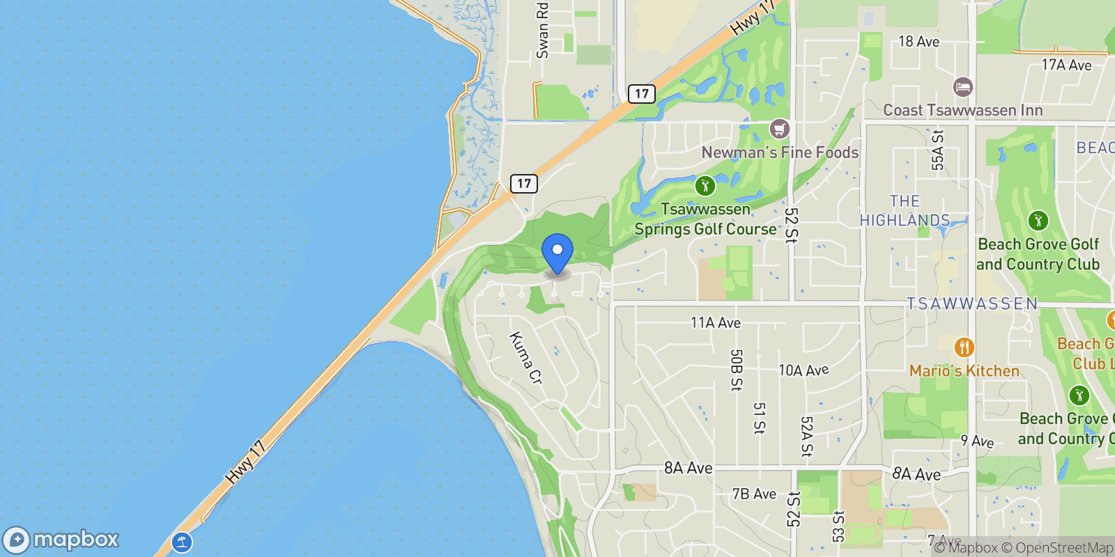 Map showing 4702 Stahaken Court, Delta, British Columbia, Canada.