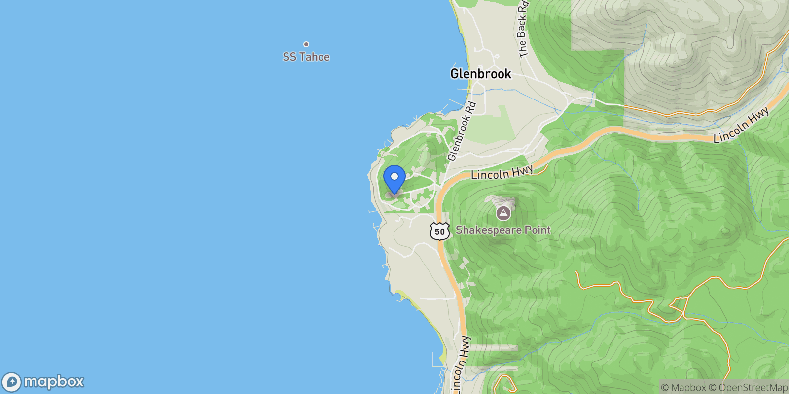 Map showing 21 Fleischmann Lane, Glenbrook, NV, 89413, USA, Glenbrook, Nevada, United States.