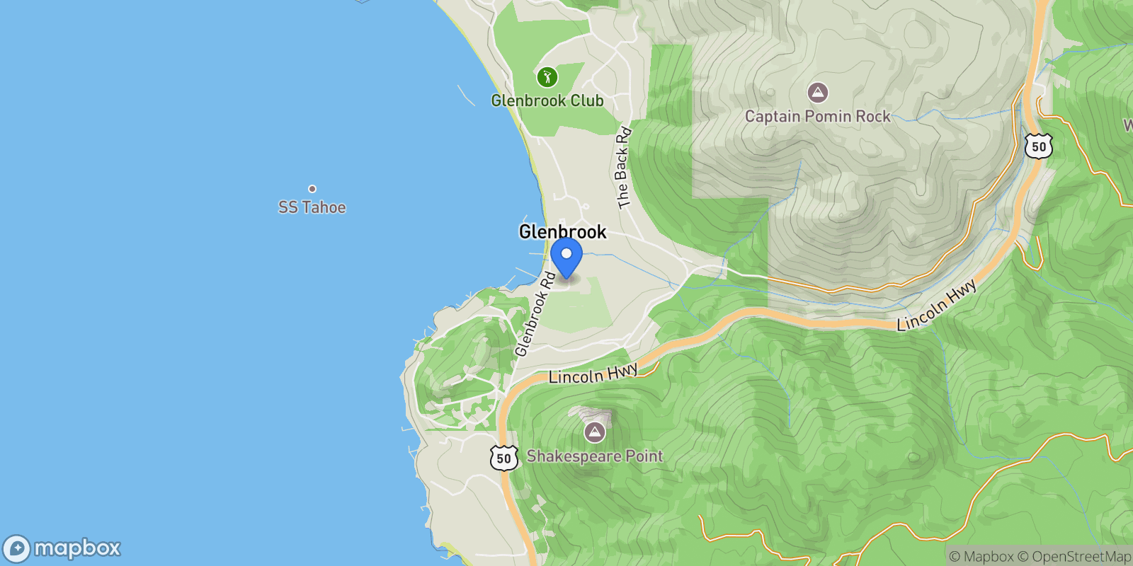 Map showing 1951 Glenbrook Inn Road, Glenbrook, NV, 89413, USA, Glenbrook, Nevada, United States.