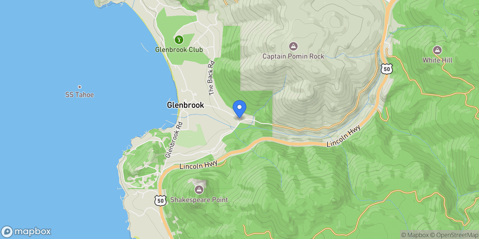 Map showing 1964 Glenbrook House Road, Glenbrook, NV, 89413, USA, Carson City, Nevada, United States.