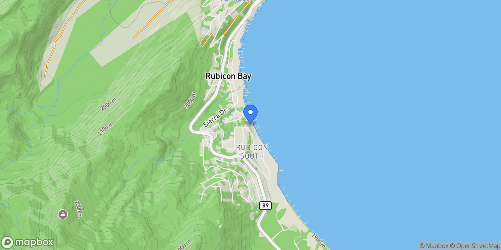 Map showing 8747 Lakeside Dr, South Lake Tahoe, CA, 96150, USA, South Lake Tahoe, California, United States.