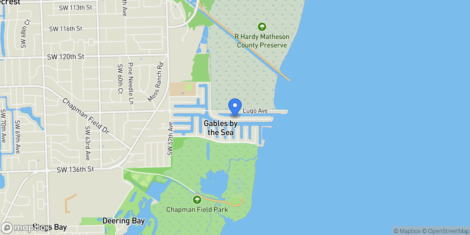 Map showing 1051 San Pedro Ave, Coral Gables, Florida, United States.