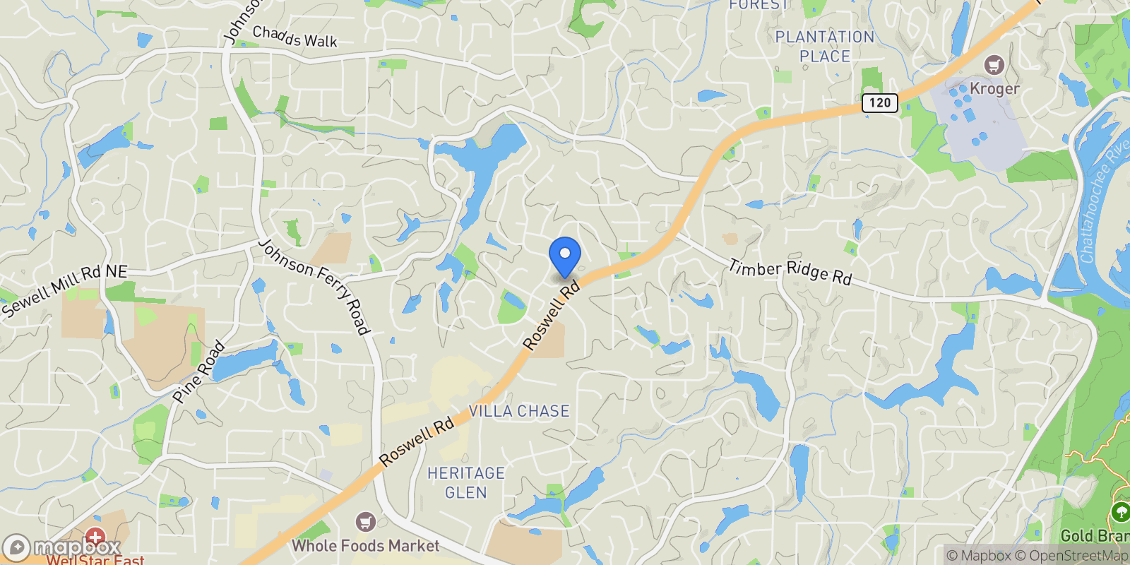 Map showing 4599 LaSalle Court, Marietta, Georgia, United States.