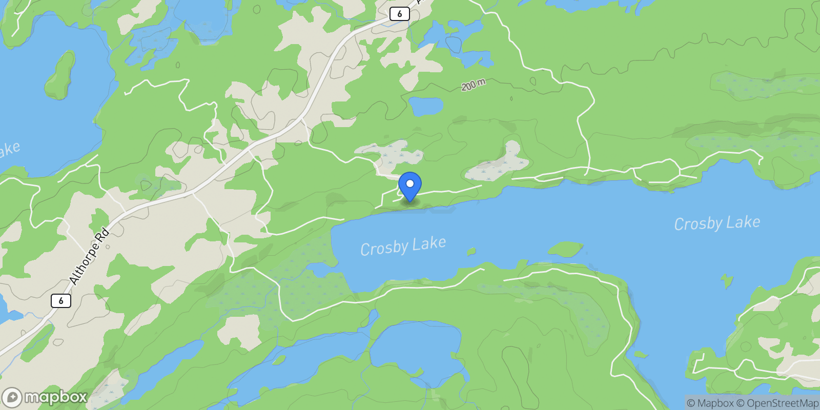 Map showing 216 Connies Lane, Rideau Lakes, Ontario, Canada.