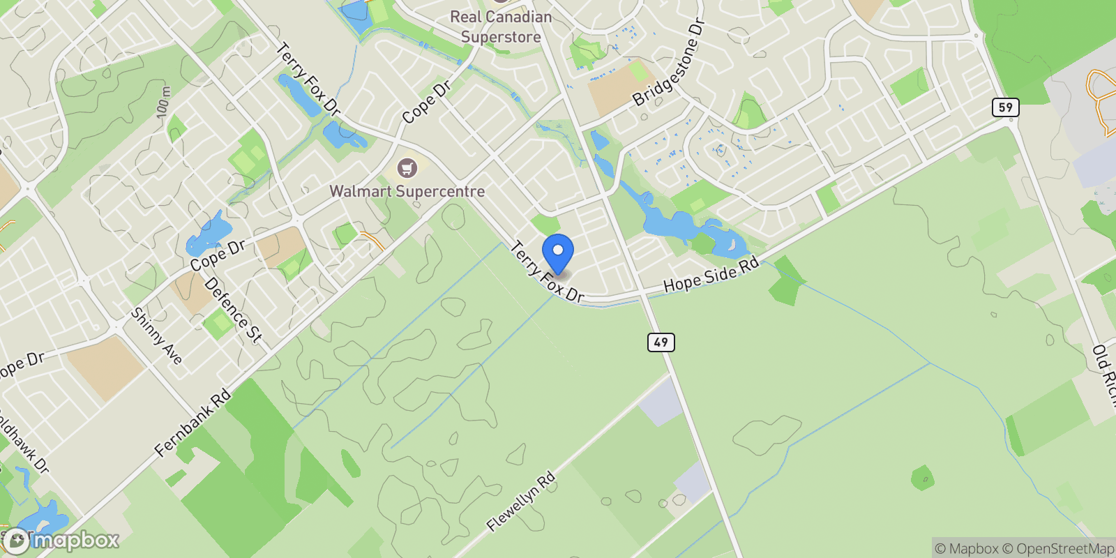 Map showing 2006 Allegrini Terrace, Ottawa, Ontario, Canada.