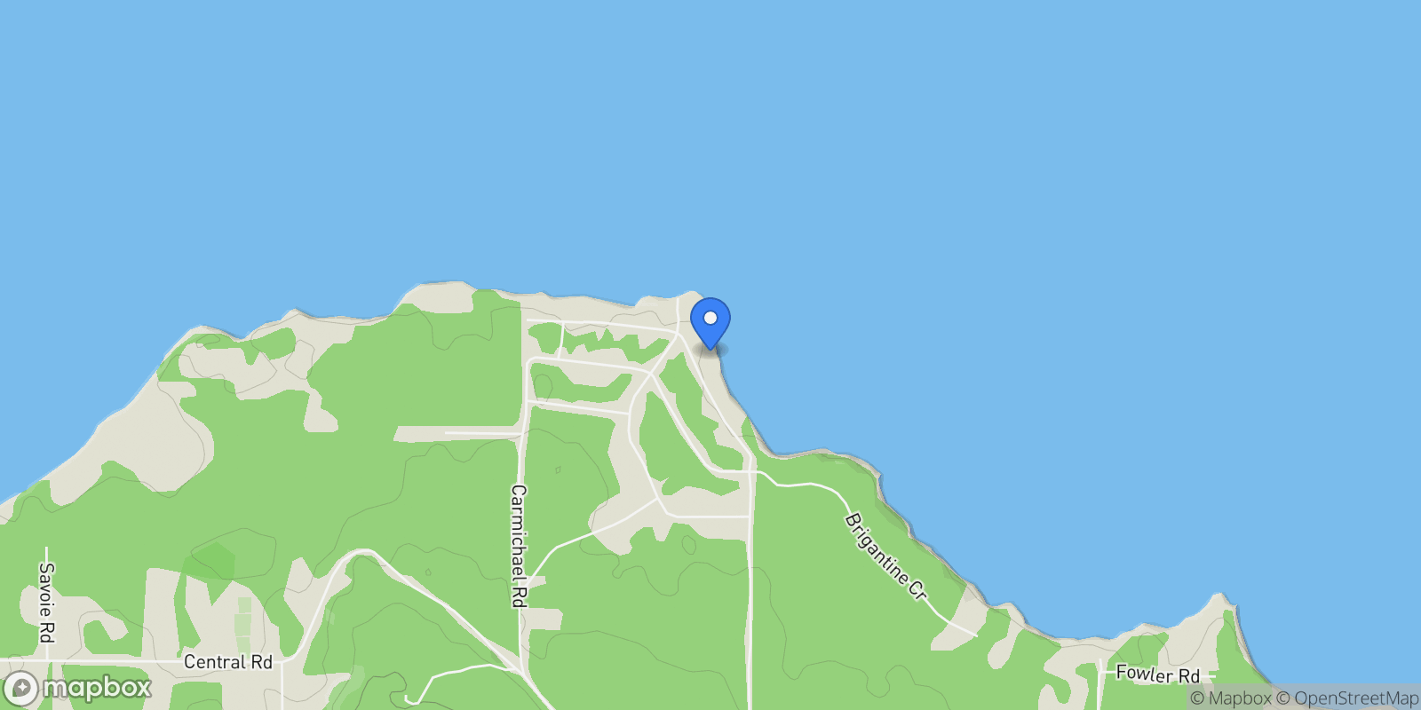 Map showing 3495 Harwood Rd, Hornby Island, British Columbia, Canada.