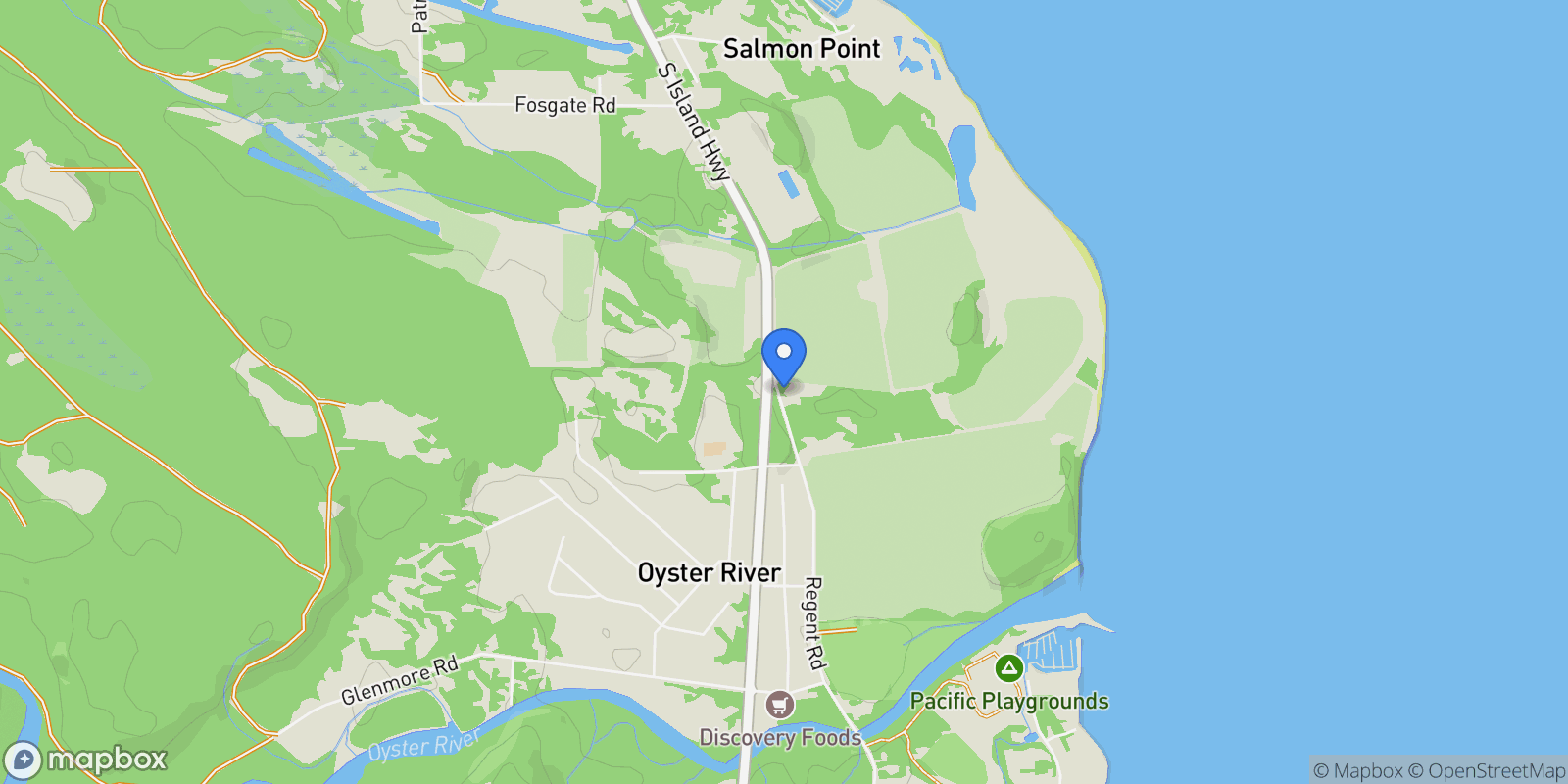 Map showing 4692 Regent Rd, Comox, British Columbia, Canada.