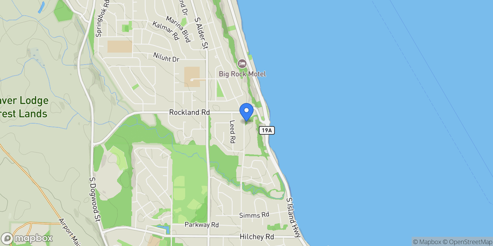 Map showing 1369 Galerno Rd B, Campbell River, British Columbia, Canada.