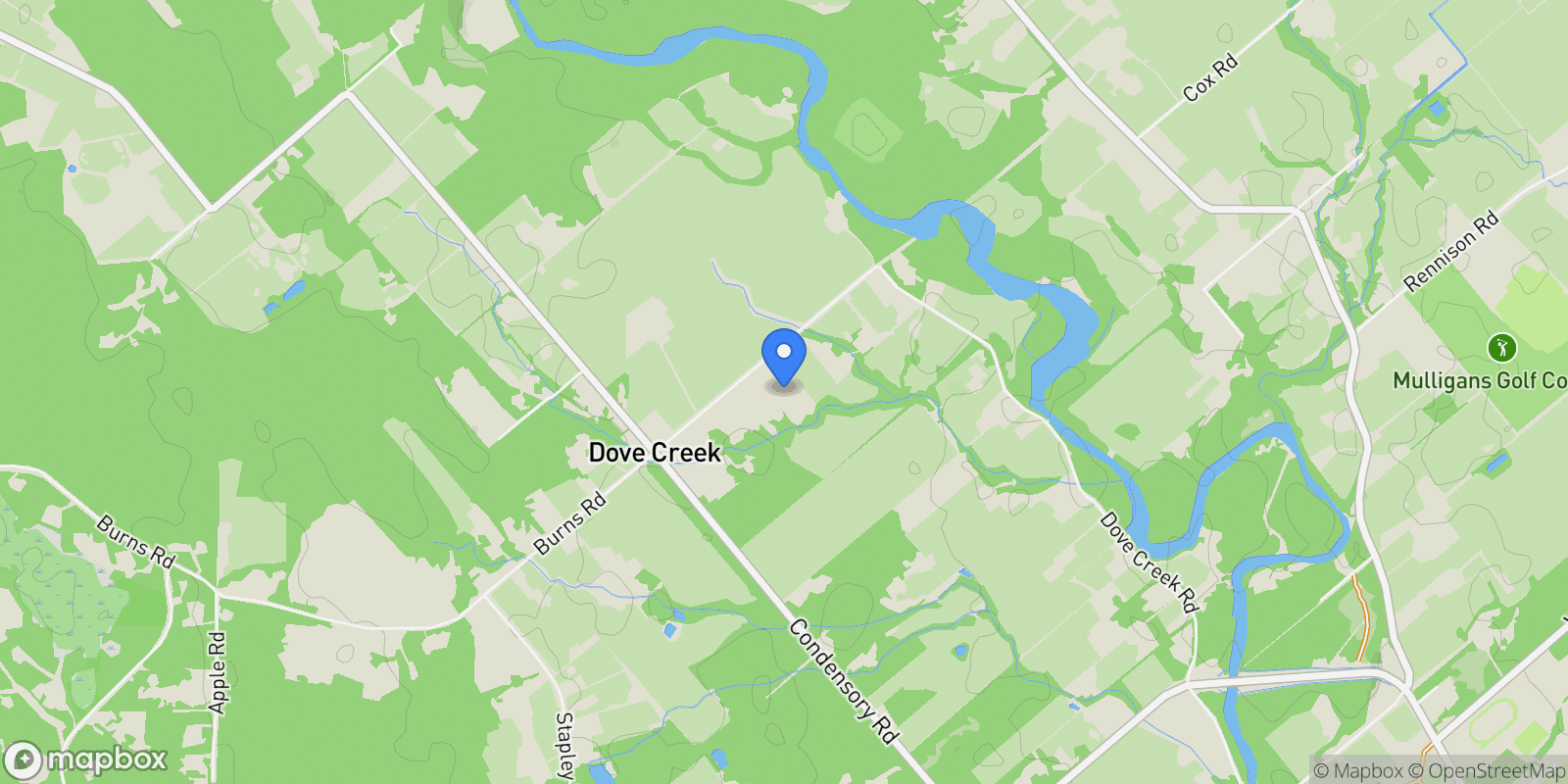 Map showing 3713 Dove Creek Rd, Courtenay, British Columbia, Canada.