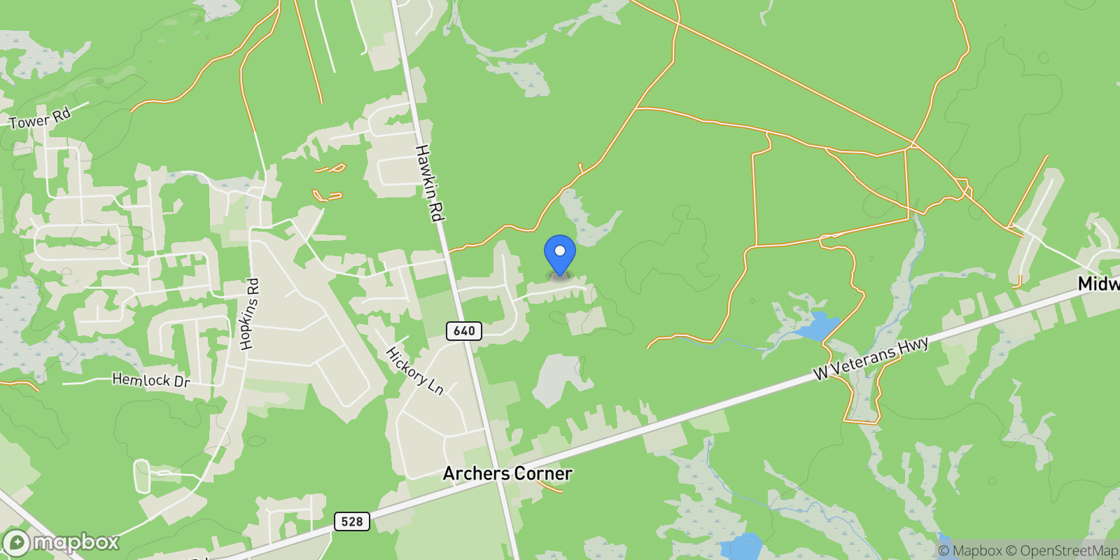 Map showing 8 Alyssa Rose Lane, Jackson, NJ 08527, Jackson Township, New Jersey, United States.