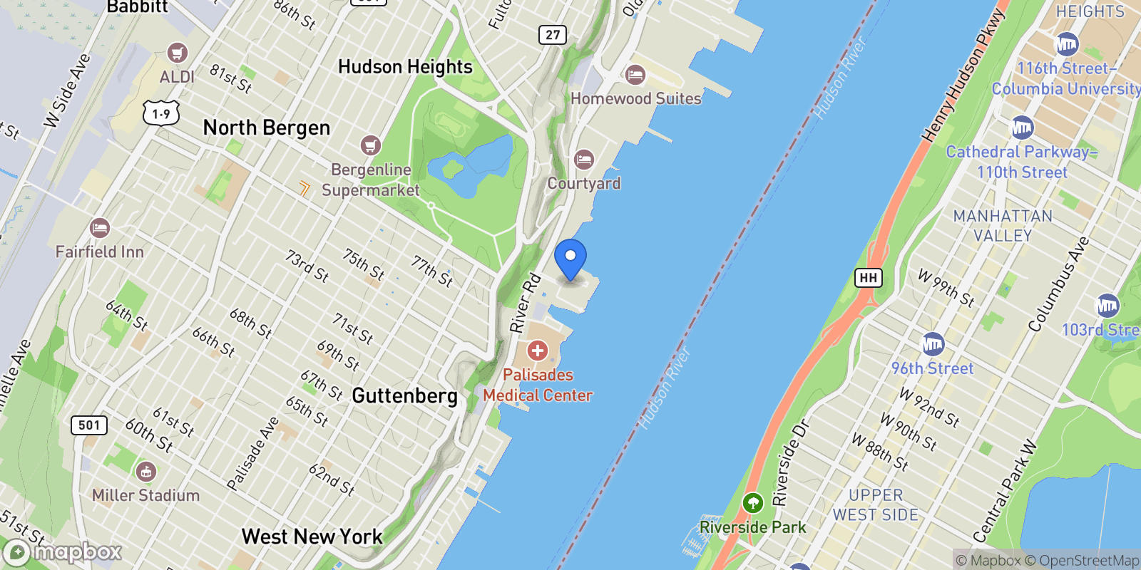 Map showing 9E Cove Lane, North Bergen, NJ 07047, North Bergen, New Jersey, United States.