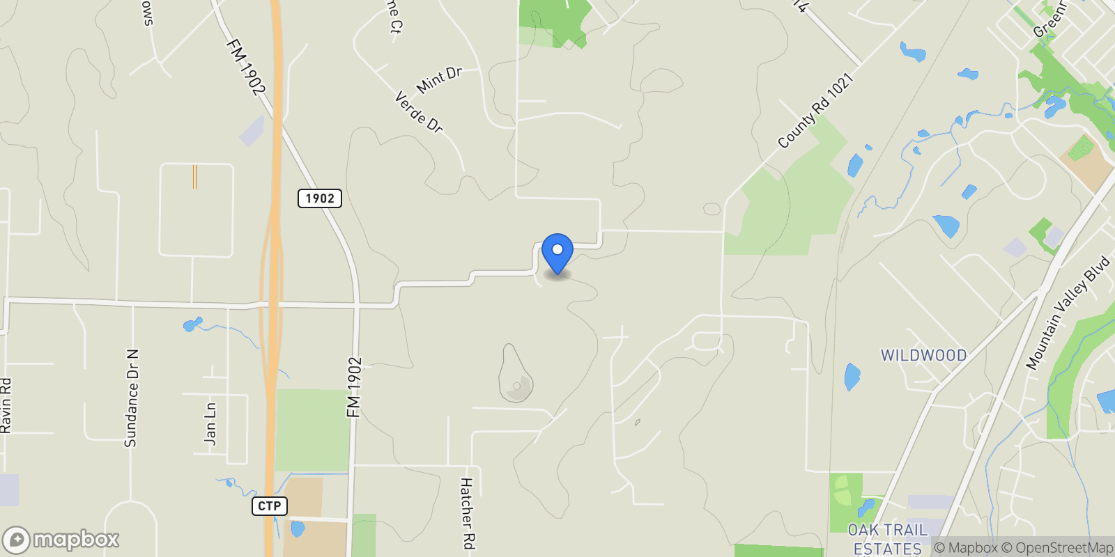 Map showing 1905 County Rd 913, Burleson, Texas, United States.