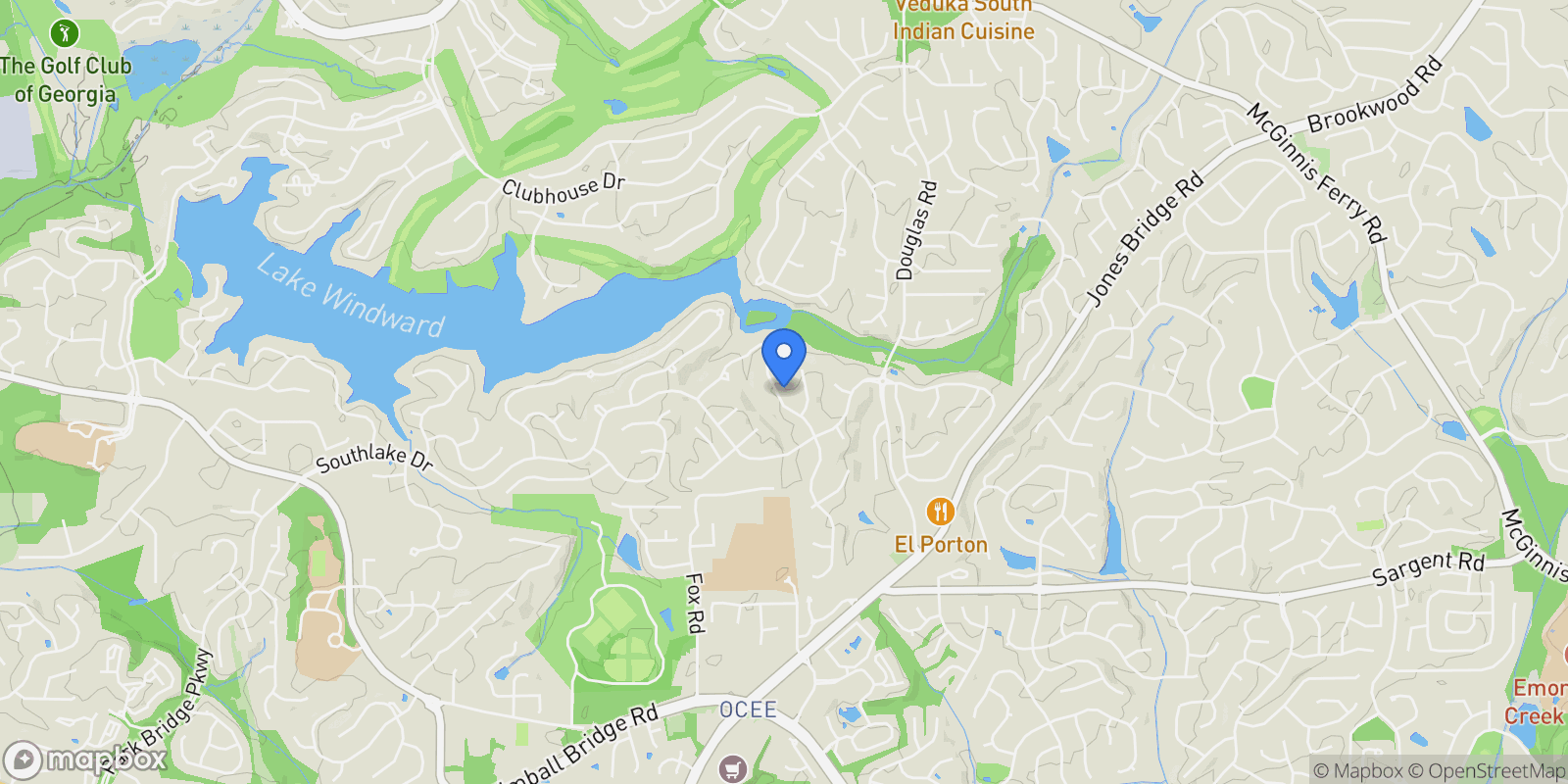Map showing 4275 Courageous Wake, Alpharetta, GA 30005, Alpharetta, Georgia, United States.