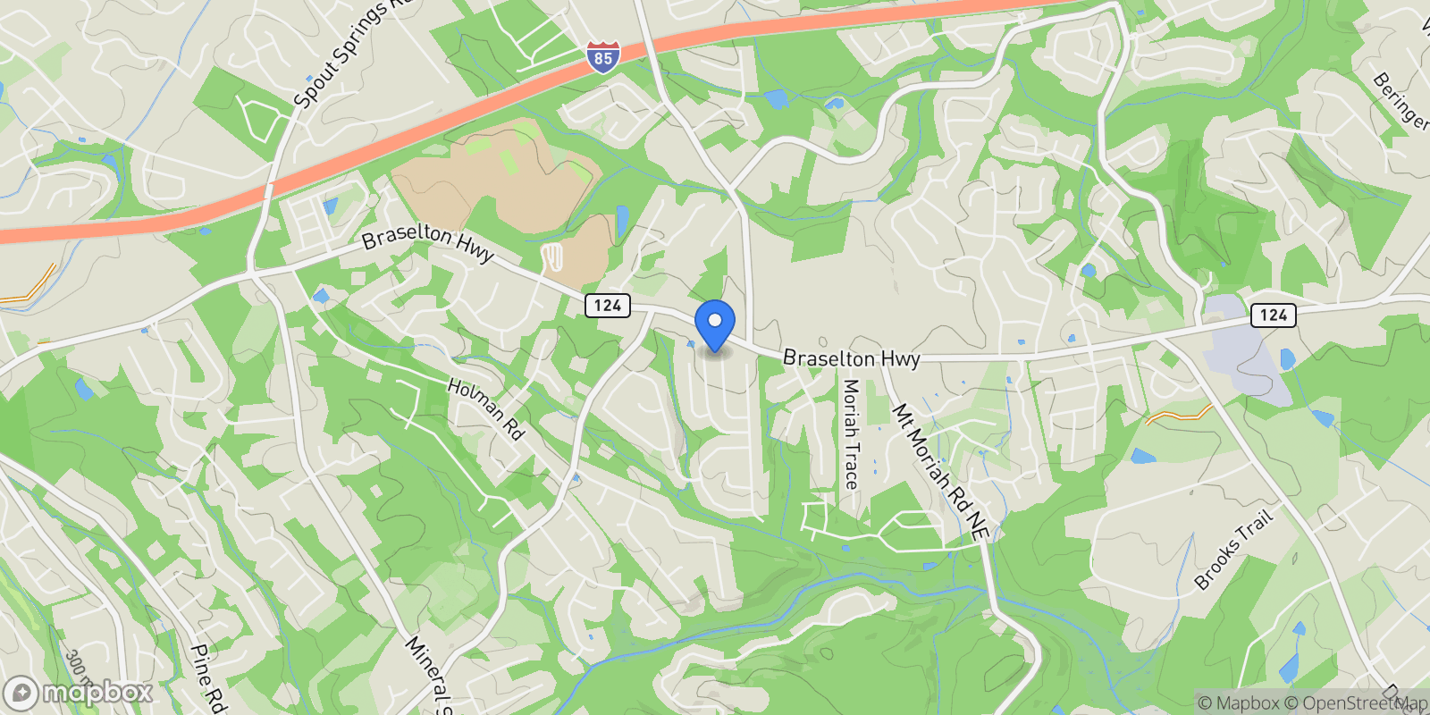 Map showing 2088 Skybrooke Court, Hoschton, GA 30548, Hoschton, Georgia, United States.