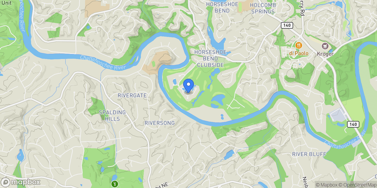 Map showing 7100 Brookside Drive, Roswell, GA 30076, Roswell, Georgia, United States.