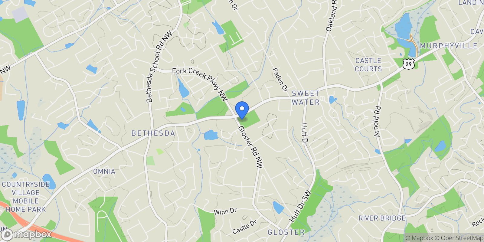 Map showing 2696 Lawrenceville Highway, Lawrenceville, GA 30044, Lawrenceville, Georgia, United States.