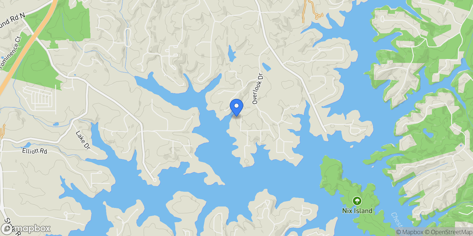 Map showing 161 Winterhawk Cove, Dawsonville, GA 30534, Cumming, Georgia, United States.