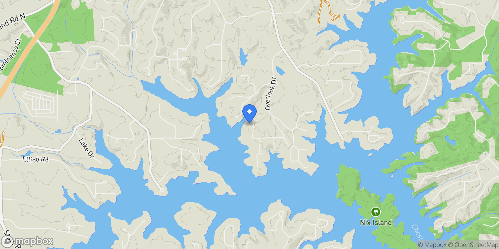 Map showing 161 Winterhawk Cove, Dawsonville, GA 30534, Cumming, Georgia, United States.