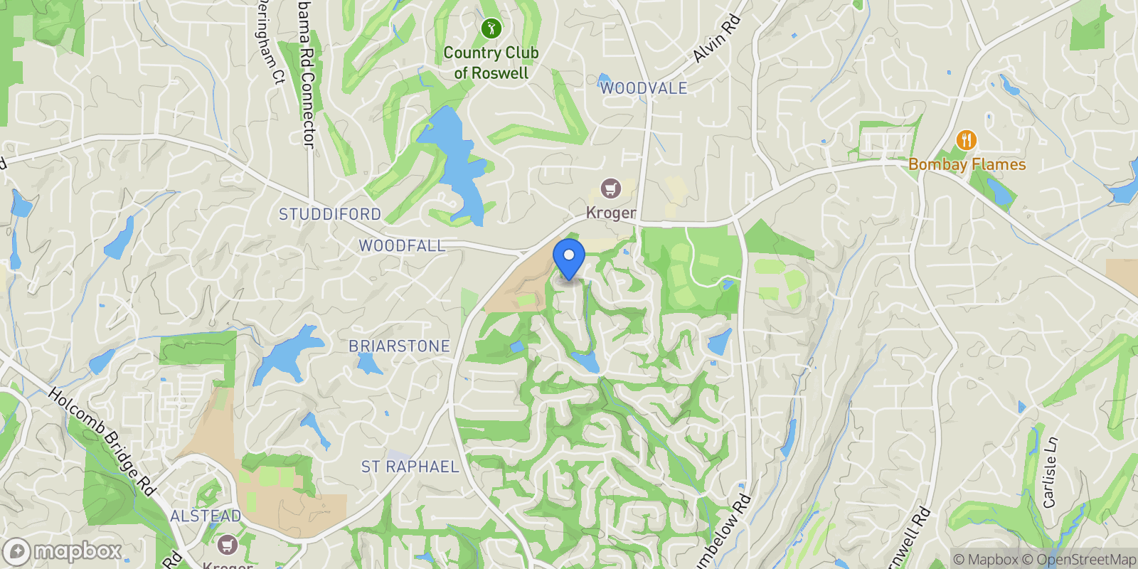 Map showing 440 Guildhall Grove, Alpharetta, GA 30022, Alpharetta, Georgia, United States.