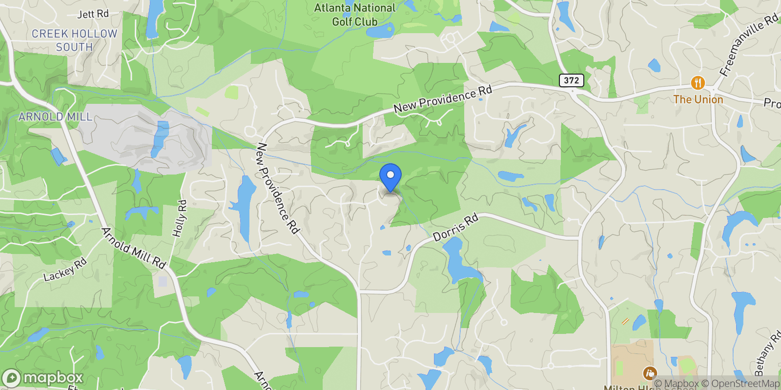 Map showing 13535 Blakmaral Lane, Milton, GA 30004, Milton, Georgia, United States.
