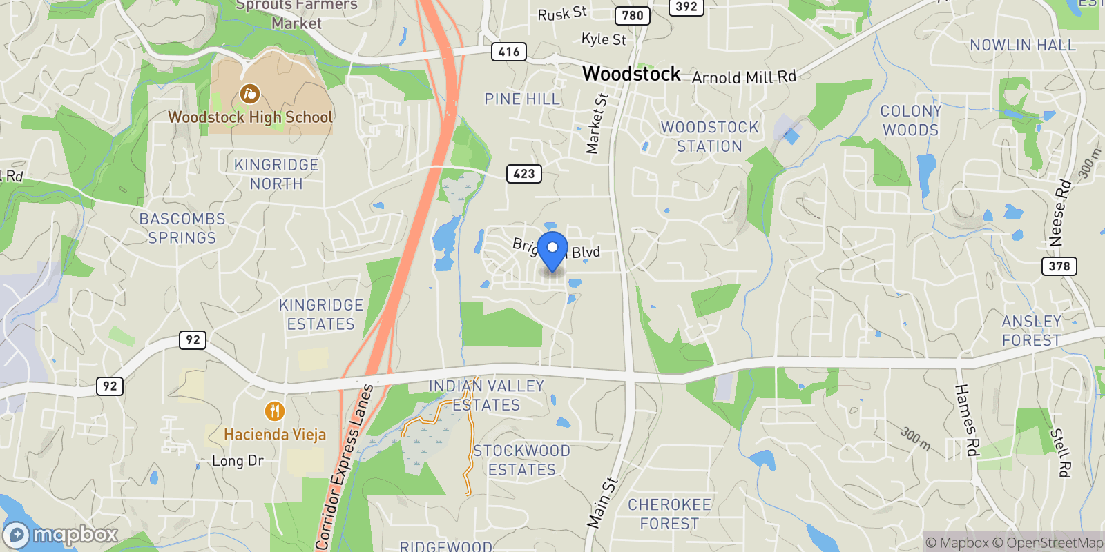 Map showing 704 Morgan Drive, Woodstock, GA 30188, Woodstock, Georgia, United States.