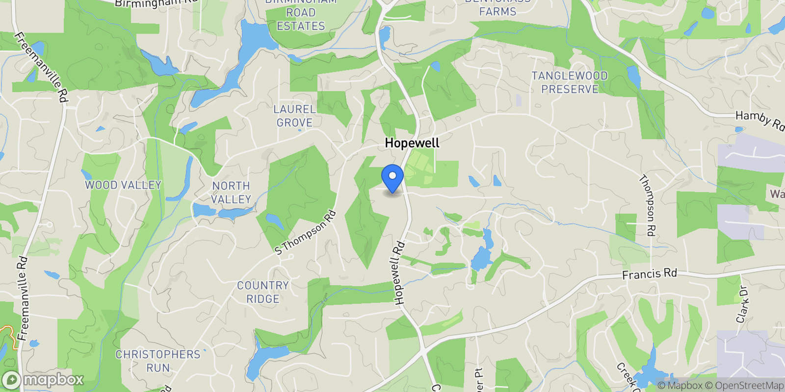 Map showing 615 Claxton Lane, Milton, GA 30004, Milton, Georgia, United States.