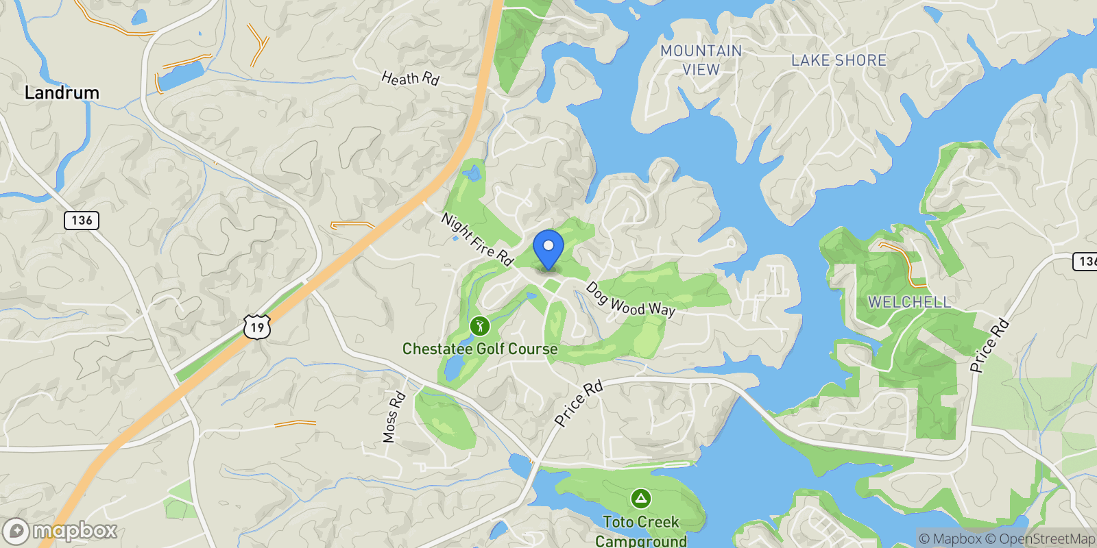 Map showing 41 Chestatee Square Lane, Dawsonville, GA 30534, Cumming, Georgia, United States.