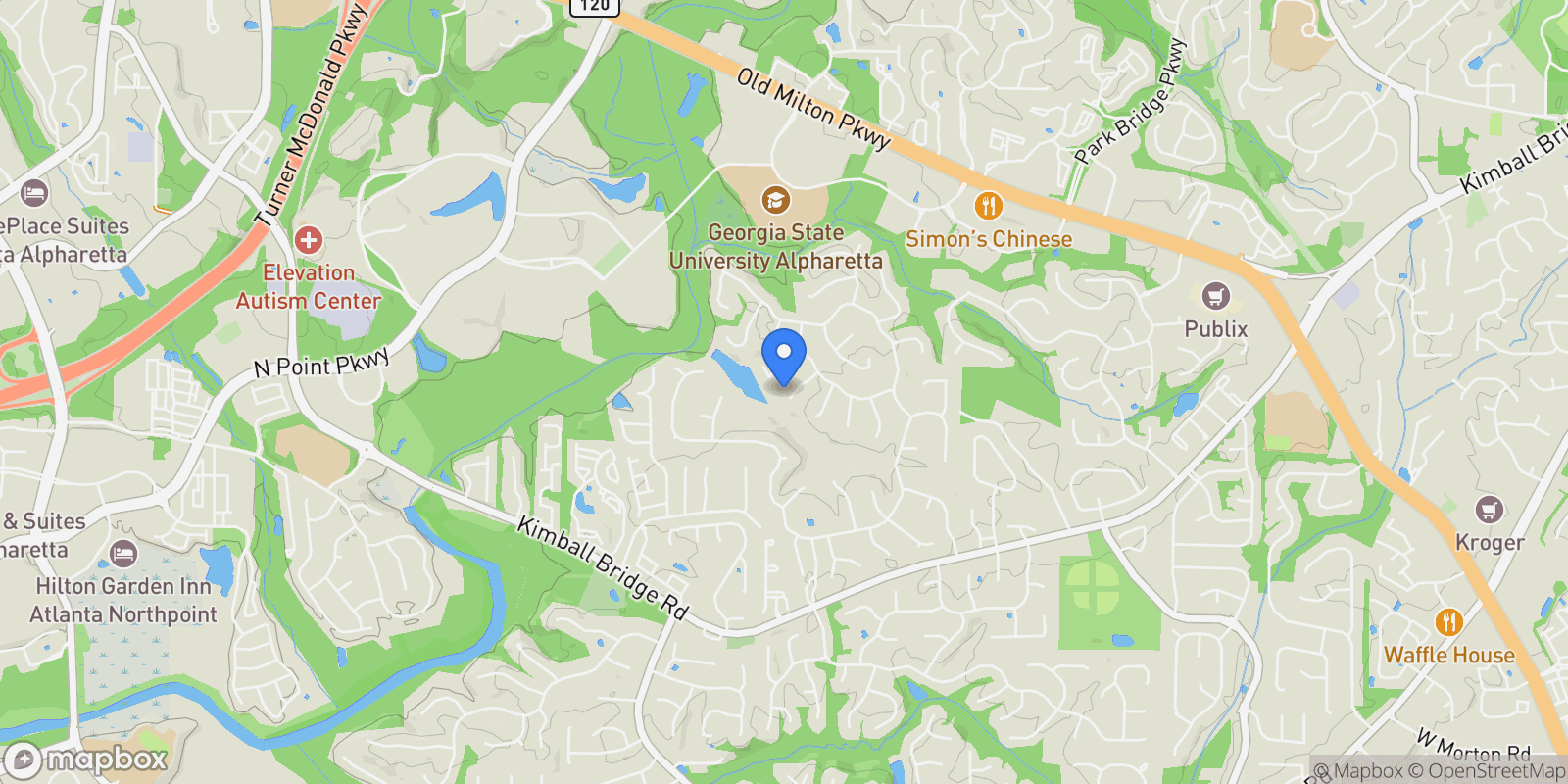 Map showing 745 Culworth Manor, Alpharetta, Georgia, United States.
