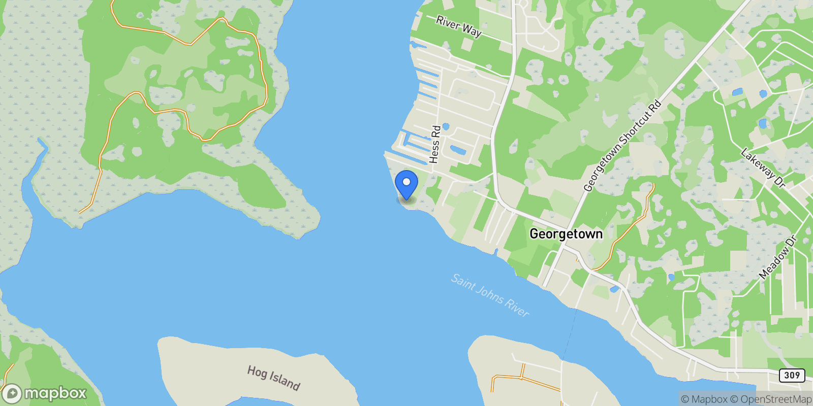 Map showing 141 Wooten Rd, Crescent City, FL, 32112, USA, Crescent City, Florida, United States.