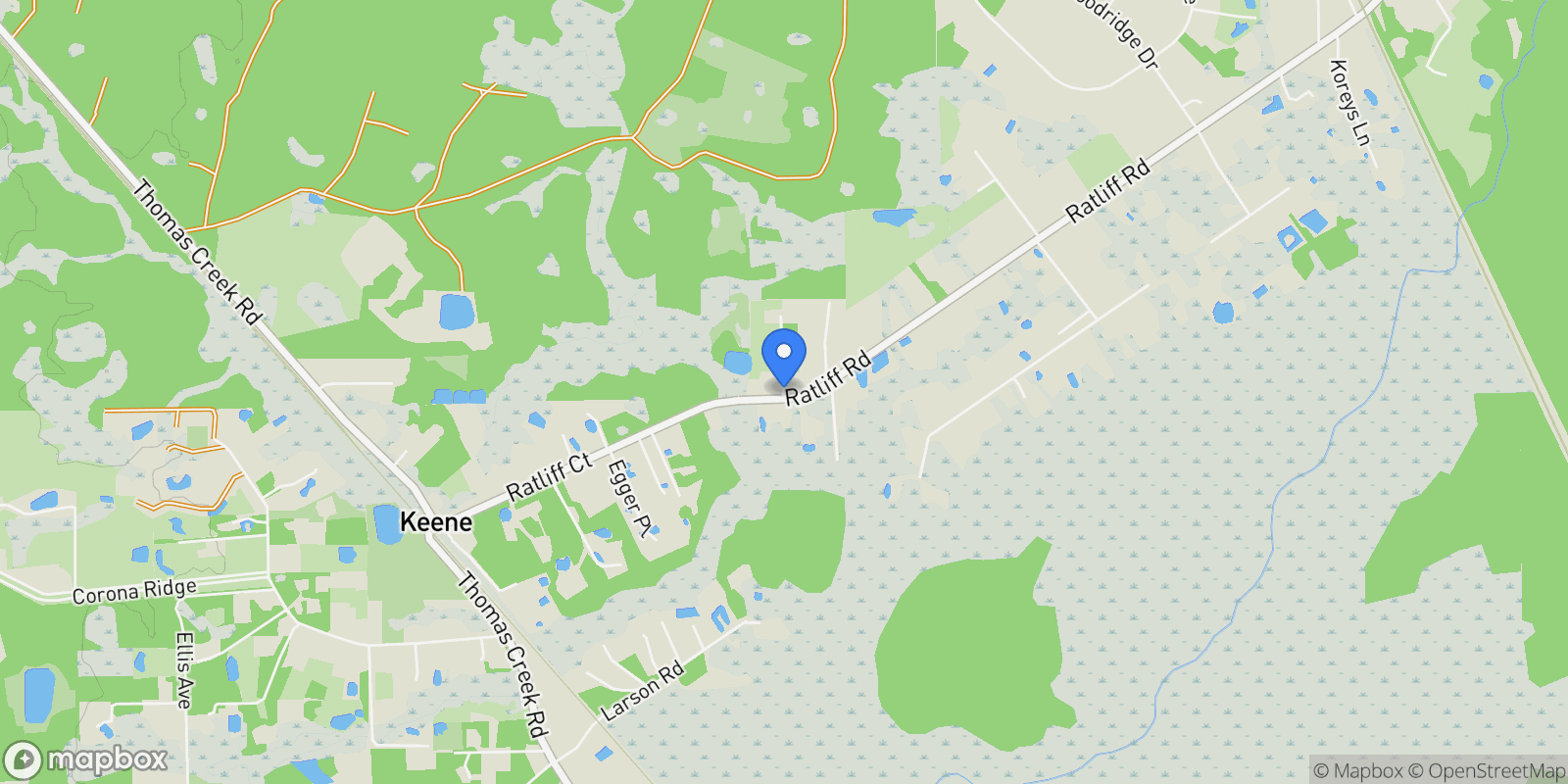 Map showing 43201 MOSSY BRANCH, Callahan, FL, 32011, USA, Nassau Village-Ratliff, Florida, United States.