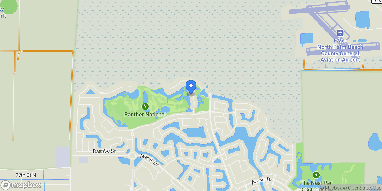 Map showing 10967 Monte Rosa Drive, Loxahatchee, Florida, United States.