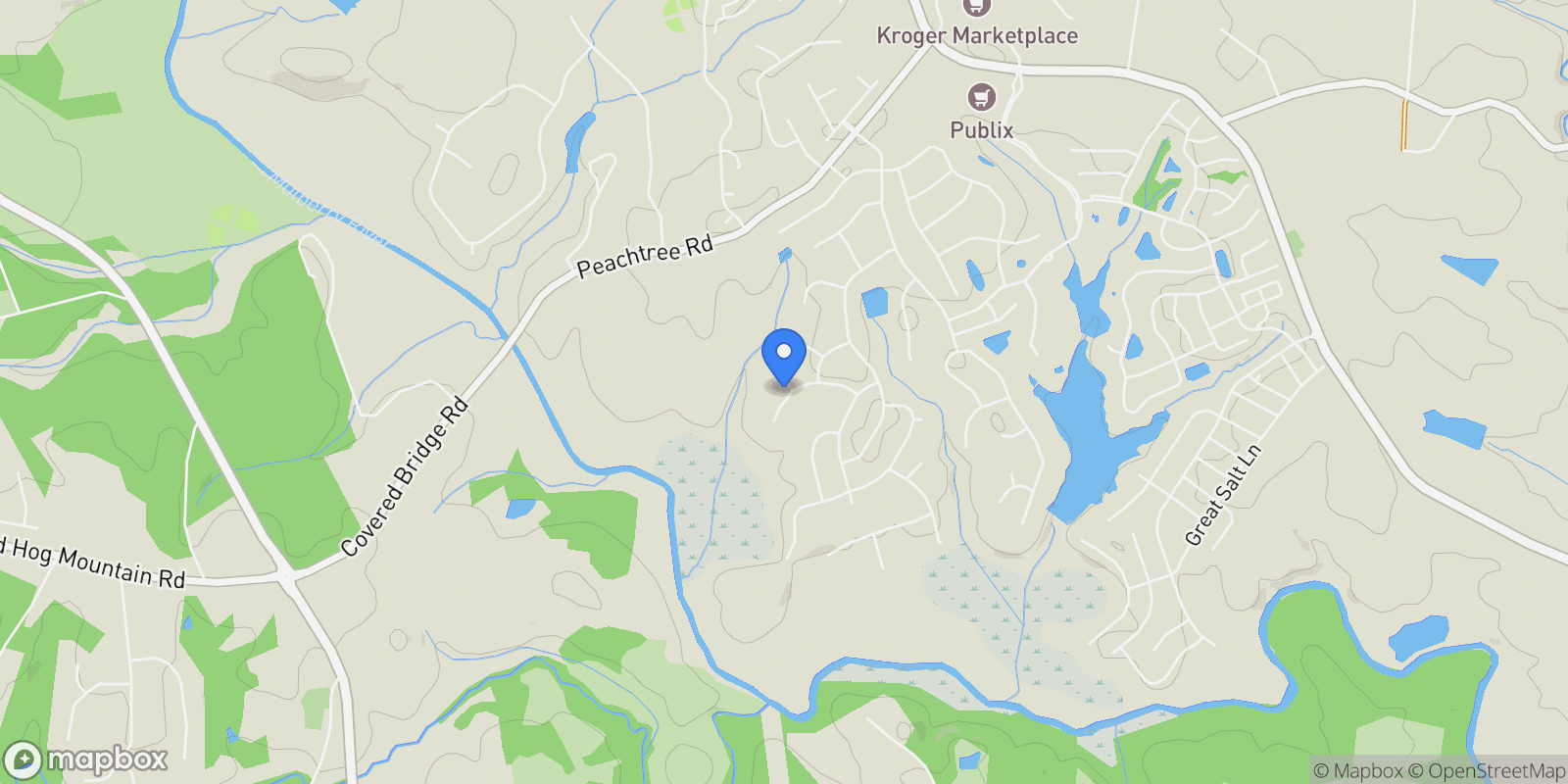 Map showing 290 Conway TRL, Hoschton, Georgia, United States.