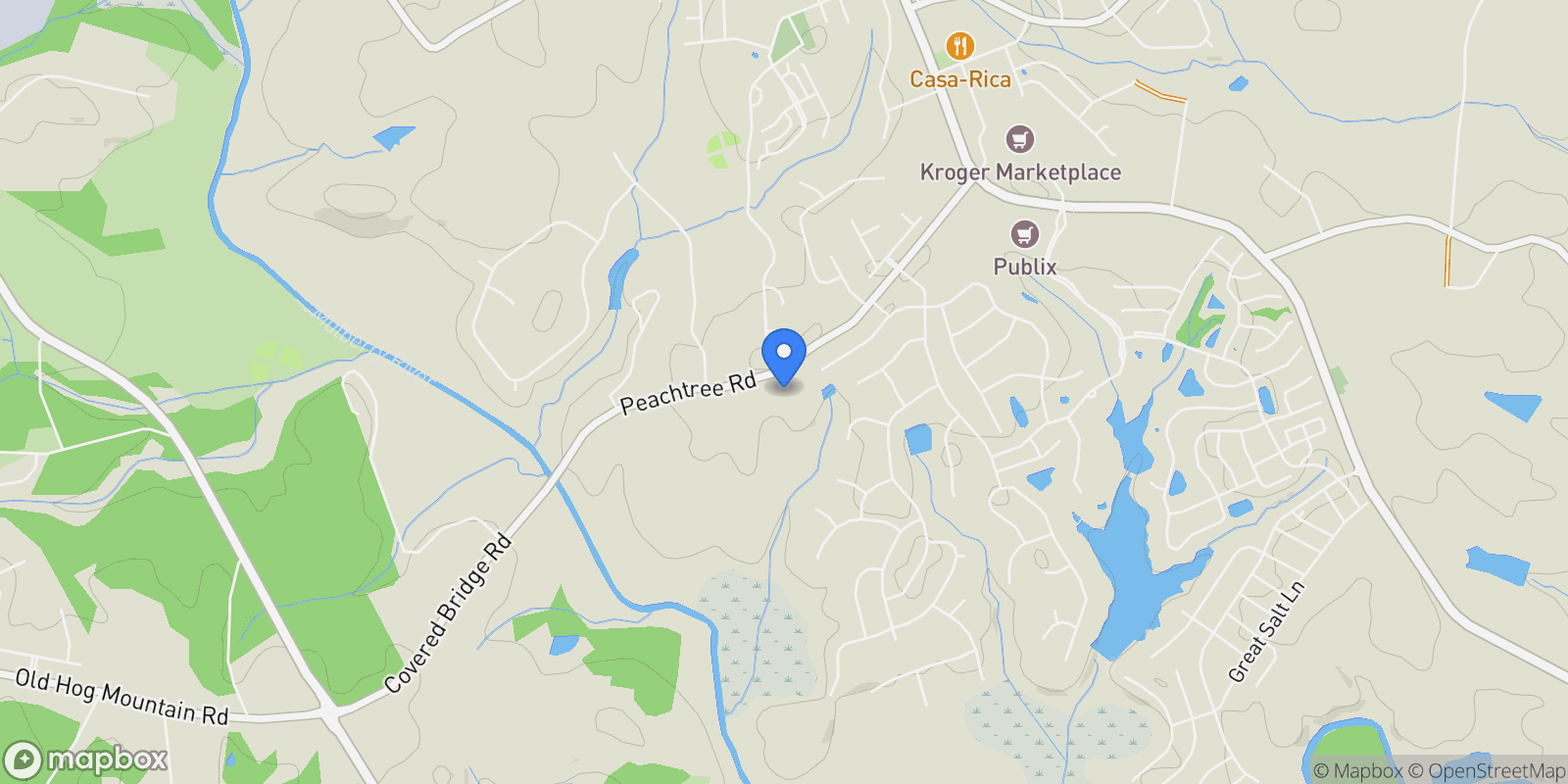Map showing 428 Geneva Way, Hoschton, Georgia, United States.