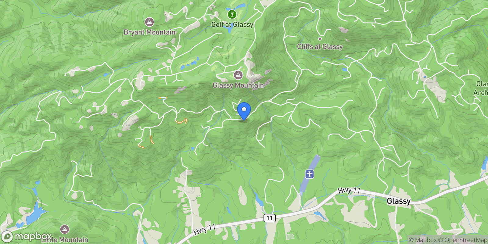 Map showing 33 Southview Ledge Road , Landrum, SC 29356, Landrum, South Carolina, United States.