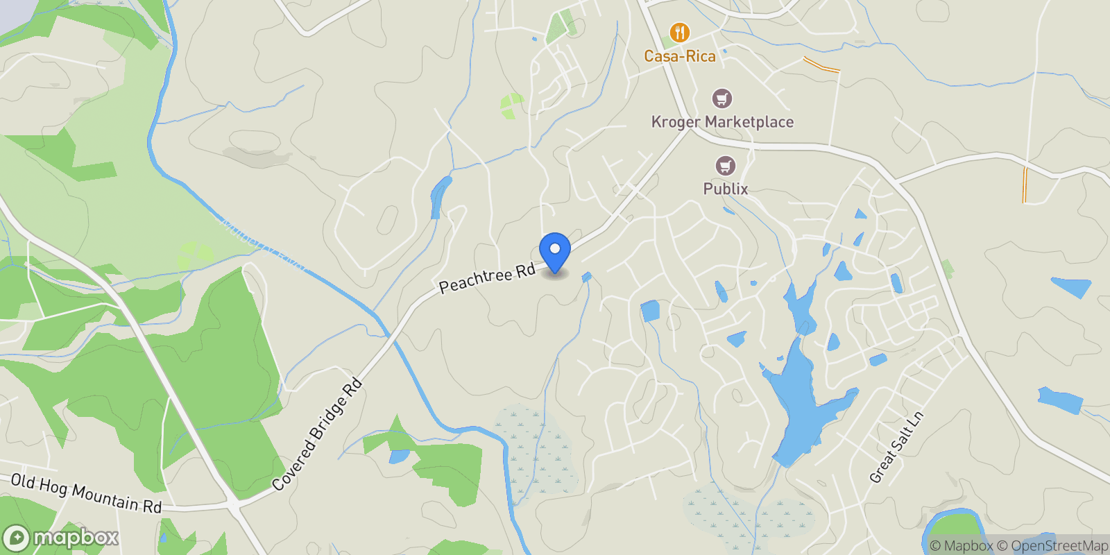 Map showing 428 Geneva WAY, Hoschton, Georgia, United States.